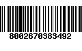 Código de Barras 8002670383492