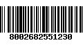 Código de Barras 8002682551230