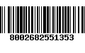 Código de Barras 8002682551353