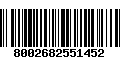 Código de Barras 8002682551452