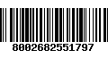 Código de Barras 8002682551797