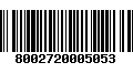 Código de Barras 8002720005053