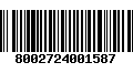 Código de Barras 8002724001587