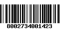 Código de Barras 8002734001423