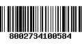 Código de Barras 8002734100584