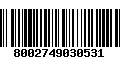 Código de Barras 8002749030531