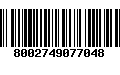 Código de Barras 8002749077048