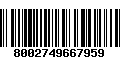 Código de Barras 8002749667959