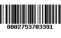 Código de Barras 8002753703391