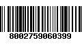 Código de Barras 8002759060399