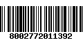 Código de Barras 8002772011392