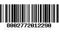 Código de Barras 8002772012290