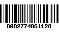 Código de Barras 8002774061128