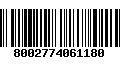 Código de Barras 8002774061180