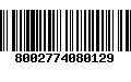 Código de Barras 8002774080129