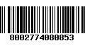 Código de Barras 8002774080853