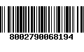 Código de Barras 8002790068194