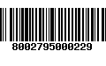 Código de Barras 8002795000229