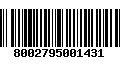 Código de Barras 8002795001431