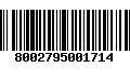 Código de Barras 8002795001714