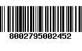 Código de Barras 8002795002452