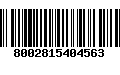Código de Barras 8002815404563
