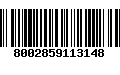 Código de Barras 8002859113148