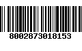 Código de Barras 8002873018153