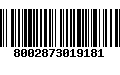 Código de Barras 8002873019181