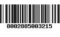 Código de Barras 8002885003215