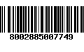 Código de Barras 8002885007749