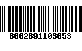 Código de Barras 8002891103053