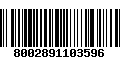 Código de Barras 8002891103596