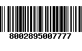 Código de Barras 8002895007777