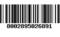 Código de Barras 8002895026891