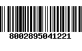 Código de Barras 8002895041221