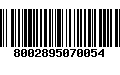 Código de Barras 8002895070054