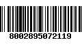 Código de Barras 8002895072119