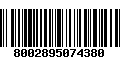 Código de Barras 8002895074380