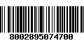 Código de Barras 8002895074700