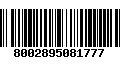 Código de Barras 8002895081777