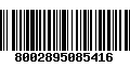 Código de Barras 8002895085416