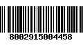 Código de Barras 8002915004458