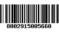 Código de Barras 8002915005660