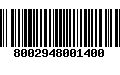 Código de Barras 8002948001400