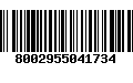 Código de Barras 8002955041734