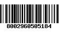 Código de Barras 8002960505184