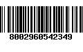 Código de Barras 8002960542349