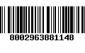 Código de Barras 8002963881148