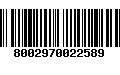 Código de Barras 8002970022589